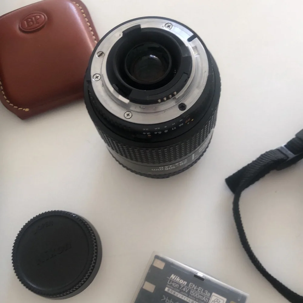 Nikon D70 Camera with 2 batteries, case & all you see!